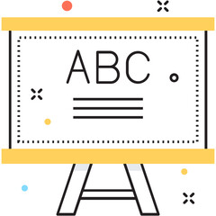 Chalkboard Vector Icon