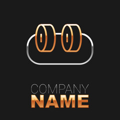 Line Sushi icon isolated on black background. Traditional Japanese food. Colorful outline concept. Vector