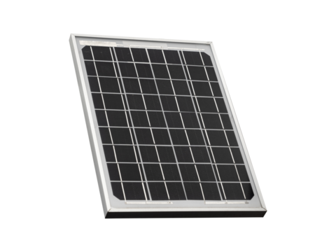 Solar panel isolated on white background.