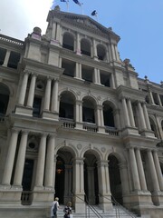 Front view of Victorian building at Brisbane, Australia