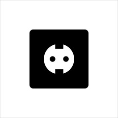 Plug icon vector. Electric plug sign on white background. EPS 10