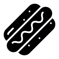 hotdog glyph icon