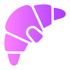 croissant gradient icon