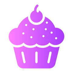 cup cake gradient icon