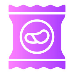 potato chips gradient icon