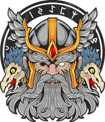 Fototapeta premium norse god odin