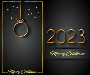 2023 Merry Christmas background for your seasonal invitations, festival posters, greetings cards. 