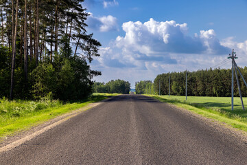 Fototapeta premium paved road for car traffic