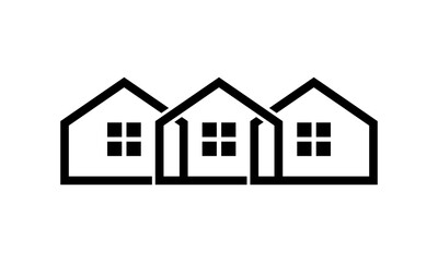 triple simple home building logo