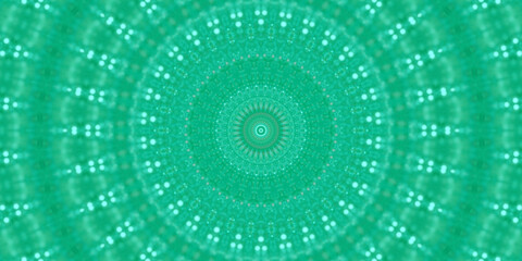 Digitaler Fractal Mandala Hintergrund Design für Druck und Layout grün
