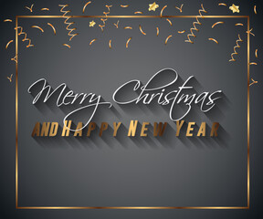 2023 Merry Christmas and  New Year background  for your seasonal invitations, festive posters.