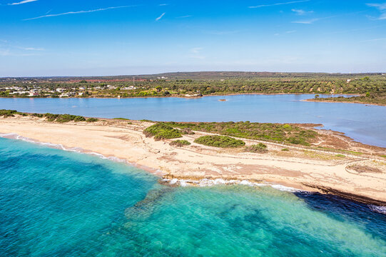 Riserva naturale Salina dei Monaci, Torre Colimena, Manduria, Taranto, Salento, Puglia, Italia