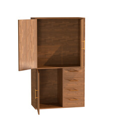 3D wardrobe Rendering, Realistic furniture 3d illustration 