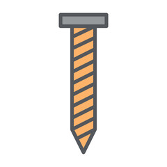 bolt minimalist construction tools icon collection set