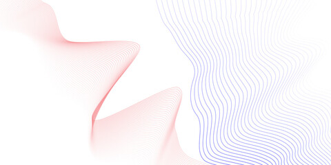 Abstract white and blue paper wave background and abstract gradiant and white wave curve lines banner background design. Vector illustration. Modern template abstract design flowing particles wave.