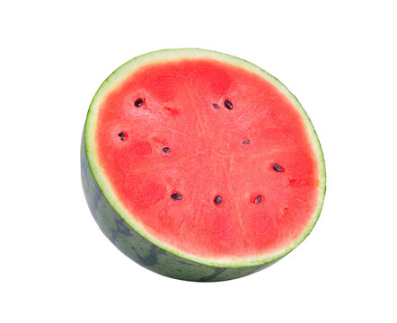 Half watermelon on transparent png