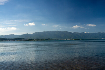 夏の琵琶湖の情景