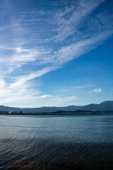 夏の琵琶湖の情景