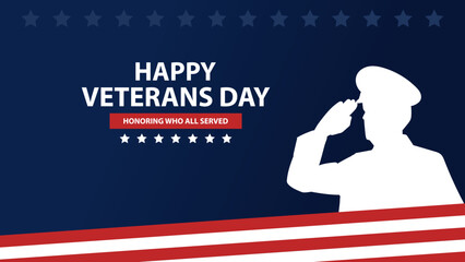 American Background with copy space area. Suitable to use on happy veterans day event
