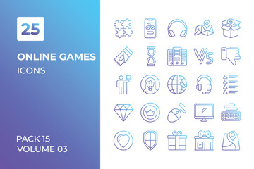 Fototapeta na wymiar Online Education icons collection. Set vector line with elements for mobile concepts and web apps. Collection modern icons.