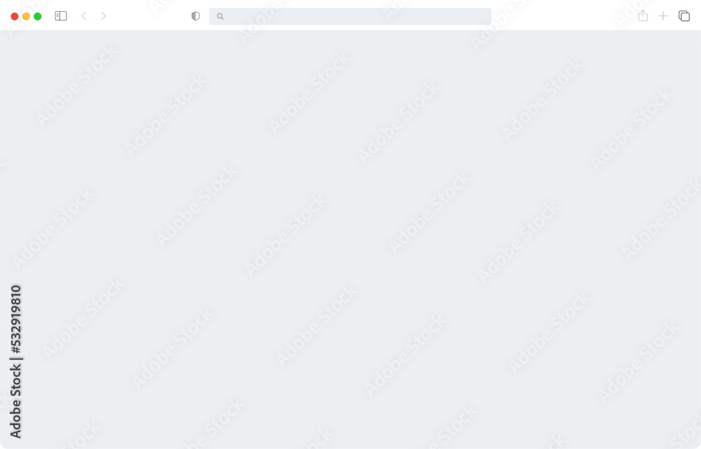 Poster Browser window mock up design. Web window screen mockup. Internet empty page concept.