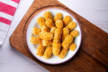 Almond Penellets. Catalans. Traditional sweet from Barcelona made with potatoes, sugar and nuts.