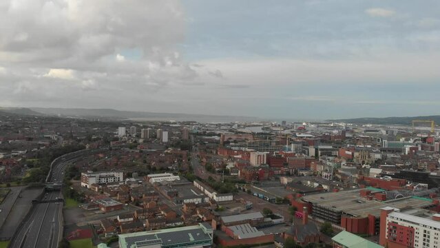 Belfast City Aerial View