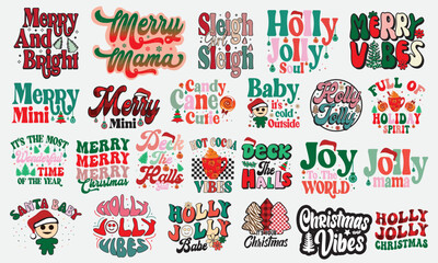 Retro Christmas SVG Sublimation Bundle