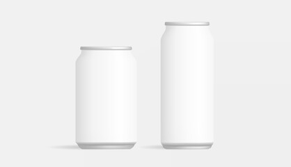 Realistic Matte Beer Cold Drink Can Product Branding Mockup Packaging Showcase Template