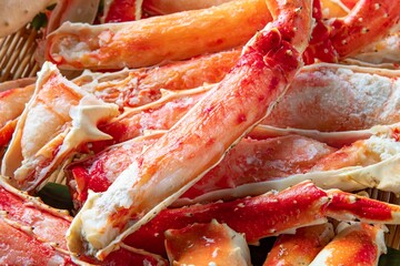 北海道の美味しいタラバガニ