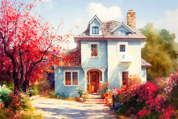 Fairy tale rustic country house