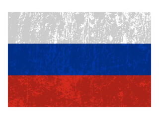 Russia flag, official colors and proportion. Vector illustration.