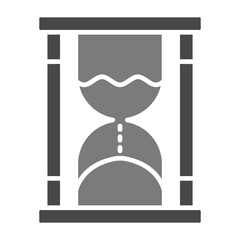 Hourglass Greyscale Glyph Icon