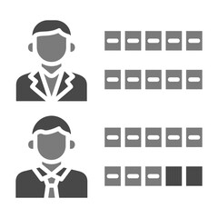 Recount Greyscale Glyph Icon