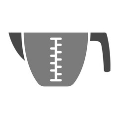 Measuring Cup Greyscale Glyph Icon