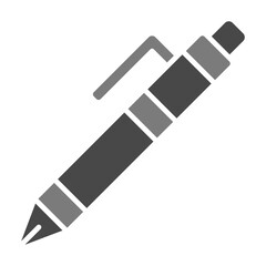 Pen Greyscale Glyph Icon