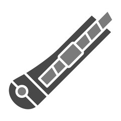 Paper Cutter Greyscale Glyph Icon