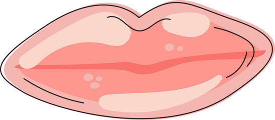 lip gel patch beauty skincare clipart