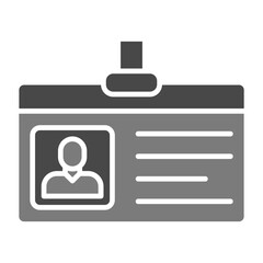 Membership Greyscale Glyph Icon