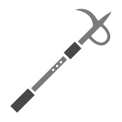 Hook Greyscale Glyph Icon