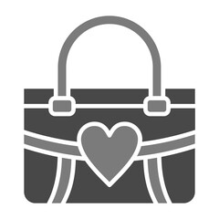 Handbag Greyscale Glyph Icon