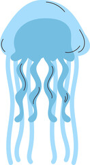 jellyfish sea animal cartoon art