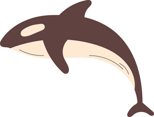 killer whale sea animal cartoon art © swiitery