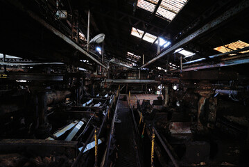 Fototapeta na wymiar 炭鉱施設の廃墟「選炭工場跡」