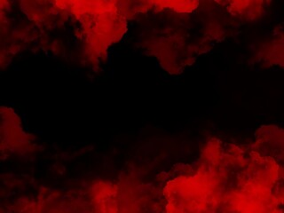 red smoke in black background