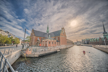 Fototapeta na wymiar Holmens church in the city center of Copenhagen, Denmark