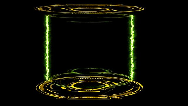 Digital laboratory capsule with laser green
