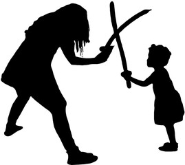 silhouette design various people's activities