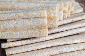 crispy rye flour waffles stuffed with grated apples and other fruits