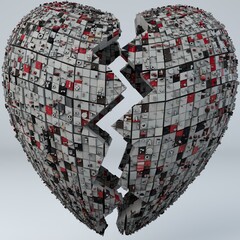 Stone Broken Heart Jewelry Style Design - 532944243
